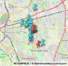 Mappa Via delle Petunie, 00172 Roma RM, Italia (1.02947)
