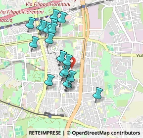 Mappa Via delle Petunie, 00172 Roma RM, Italia (0.9145)