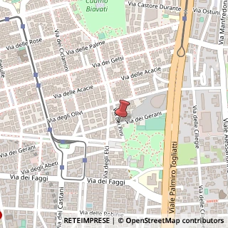 Mappa Via dei gerani 1, 00171 Roma, Roma (Lazio)