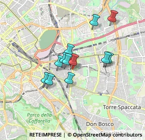 Mappa Via di Acqua Bullicante, 00177 Roma RM, Italia (1.415)