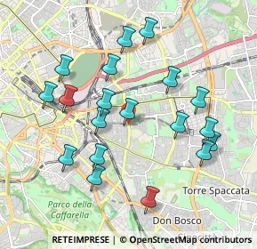 Mappa Via di Acqua Bullicante, 00177 Roma RM, Italia (2.05474)