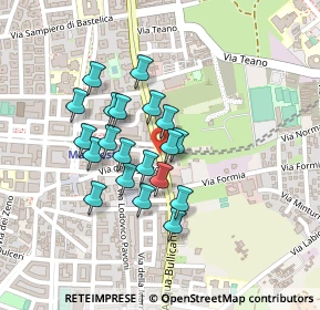 Mappa Via di Acqua Bullicante, 00177 Roma RM, Italia (0.1845)