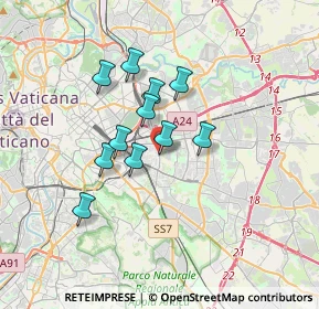 Mappa Via di Acqua Bullicante, 00177 Roma RM, Italia (2.76909)