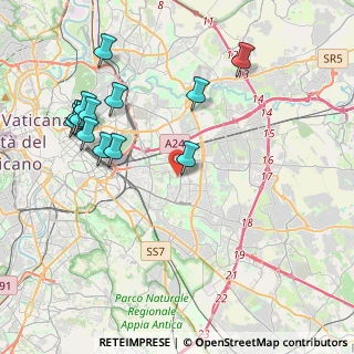 Mappa Via R. Trinchieri, 00172 Roma RM, Italia (4.76231)