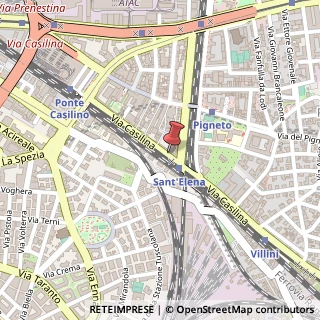 Mappa Via Casilina, 205, 00176 Roma, Roma (Lazio)