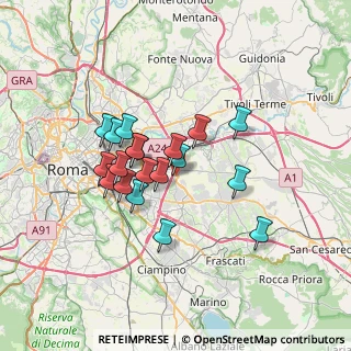 Mappa Via Calimera, 00133 Roma RM, Italia (5.81211)
