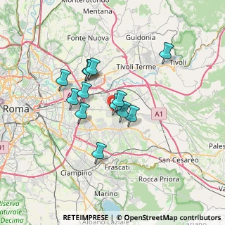 Mappa Via Monastir, 00100 Roma RM, Italia (5.67462)