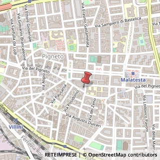 Mappa Via Erasmo Gattamelata, 174, 00176 Roma, Roma (Lazio)