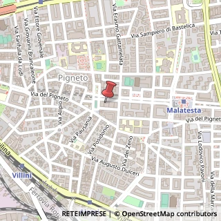 Mappa Via Roberto Malatesta, 12, 00176 Roma, Roma (Lazio)
