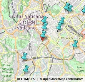 Mappa Via di S. Francesco a Ripa, 00153 Roma RM, Italia (2.53636)