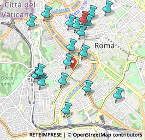 Mappa Via di S. Francesco a Ripa, 00153 Roma RM, Italia (1.085)