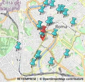 Mappa Via di S. Francesco a Ripa, 00153 Roma RM, Italia (1.0885)
