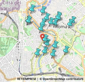 Mappa Via di San Francesco a Ripa, 00153 Roma RM, Italia (0.9385)