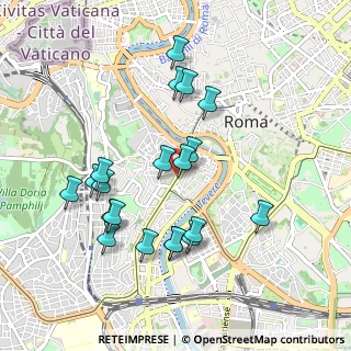 Mappa Via di S. Francesco a Ripa, 00153 Roma RM, Italia (0.9905)