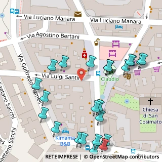 Mappa Via Luigi Santini, 00153 Roma RM, Italia (0.07917)