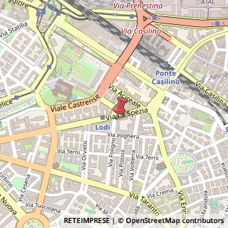 Mappa Via Foligno, 1, 00182 Roma, Roma (Lazio)