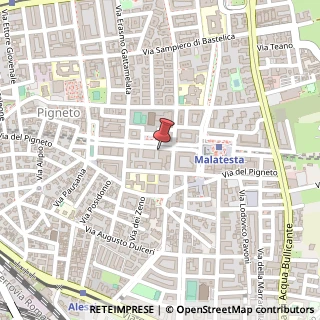 Mappa Via Roberto Malatesta, 118, 00176 Roma, Roma (Lazio)