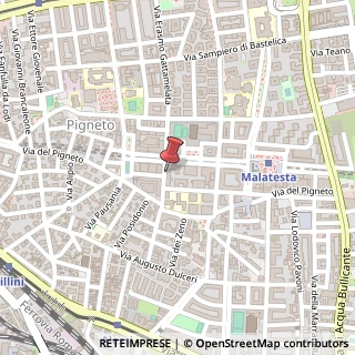 Mappa Via Erasmo Gattamelata, 129, 00176 Roma, Roma (Lazio)
