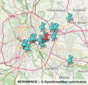 Mappa Via dei Rododendri, 00171 Roma RM, Italia (5.38267)