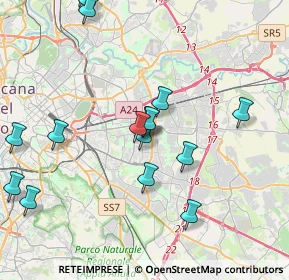 Mappa Via dei Rododendri, 00171 Roma RM, Italia (4.85353)