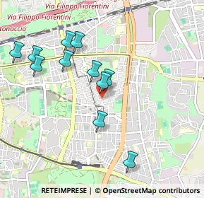 Mappa Via dei Rododendri, 00171 Roma RM, Italia (1.00455)