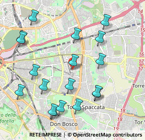 Mappa Via dei Rododendri, 00171 Roma RM, Italia (2.40611)