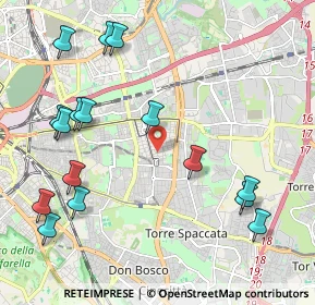 Mappa Via dei Rododendri, 00171 Roma RM, Italia (2.64063)