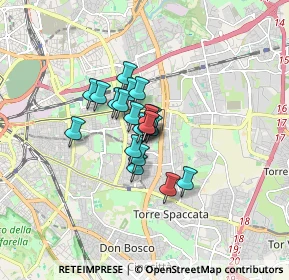Mappa Via dei Rododendri, 00171 Roma RM, Italia (0.971)