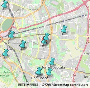 Mappa Via dei Rododendri, 00171 Roma RM, Italia (2.36077)