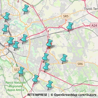 Mappa Via Bitonto, 00133 Roma RM, Italia (5.97143)