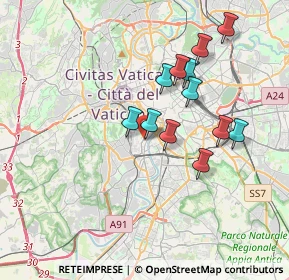 Mappa Viale di Trastevere, 00153 Roma RM, Italia (3.37167)