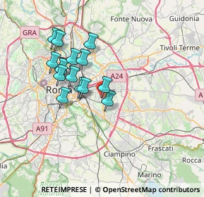 Mappa Via dei Glicini, 00172 Roma RM, Italia (6.42733)