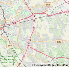 Mappa Torre Angela RM, Italia (4.167)