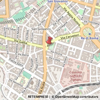 Mappa Piazza Tuscolo, 24, 00183 Roma, Roma (Lazio)
