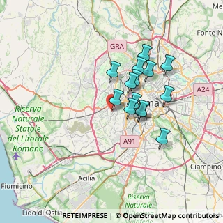 Mappa Via dei Brusati, 00163 Roma RM, Italia (5.71929)