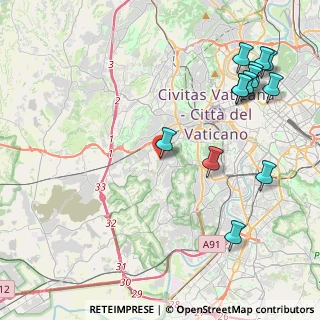 Mappa Via dei Brusati, 00163 Roma RM, Italia (5.55846)