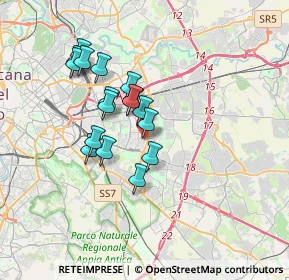 Mappa Via degli Ontani, 00172 Roma RM, Italia (3.09118)