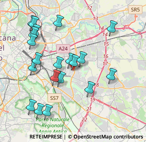 Mappa Via degli Ontani, 00172 Roma RM, Italia (4.3015)