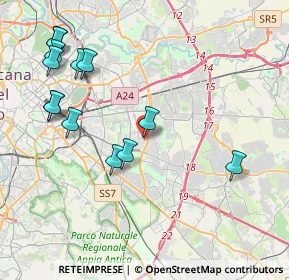 Mappa Via degli Ontani, 00172 Roma RM, Italia (4.87692)