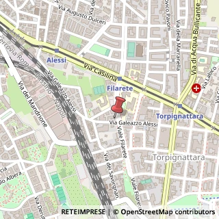 Mappa Viale Filarete, 94, 00176 Roma, Roma (Lazio)