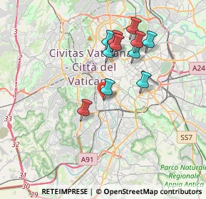 Mappa Via Francesco dall'Ongaro, 00152 Roma RM, Italia (3.44091)