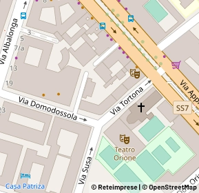 Mappa Via Tortona, 00183 Roma RM, Italia (0.06)