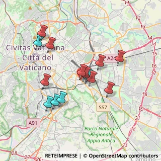 Mappa Via Tortona, 00183 Roma RM, Italia (3.42357)