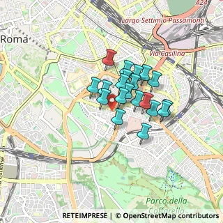 Mappa Via Elvia Recina, 00183 Roma RM, Italia (0.592)