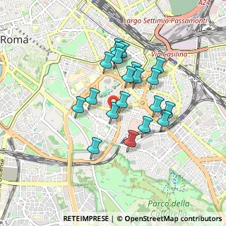 Mappa Via Elvia Recina, 00183 Roma RM, Italia (0.786)