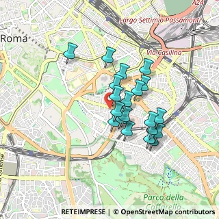 Mappa Via Elvia Recina, 00183 Roma RM, Italia (0.724)