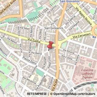 Mappa Via Elvia Recina, 6, 00183 Roma, Roma (Lazio)