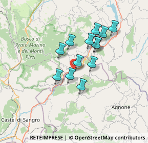 Mappa Via Alessandro Volta Zona P.I.P Sant'Agelo del Pesco, 86080 Sant'Angelo del Pesco IS, Italia (5.64385)