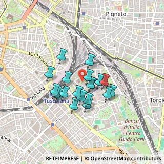 Mappa Via Narni, 00181 Roma RM, Italia (0.344)