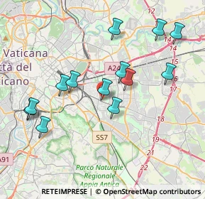 Mappa Via Artena, 00177 Roma RM, Italia (4.11538)